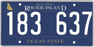 RI license plate 183637