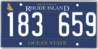 RI license plate 183659