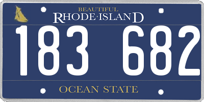 RI license plate 183682
