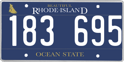 RI license plate 183695