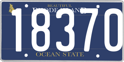 RI license plate 18370