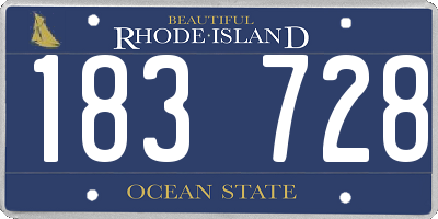 RI license plate 183728