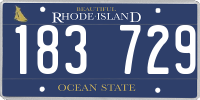 RI license plate 183729