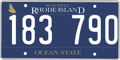 RI license plate 183790