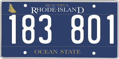 RI license plate 183801