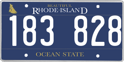 RI license plate 183828