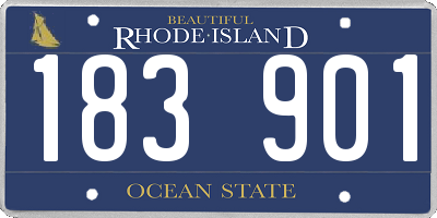 RI license plate 183901