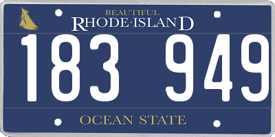 RI license plate 183949