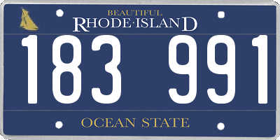 RI license plate 183991