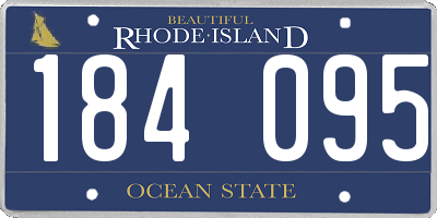 RI license plate 184095