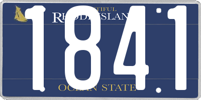 RI license plate 1841