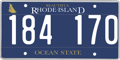 RI license plate 184170