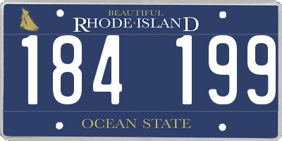 RI license plate 184199