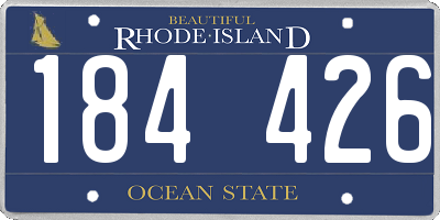 RI license plate 184426