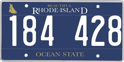 RI license plate 184428