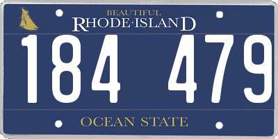 RI license plate 184479