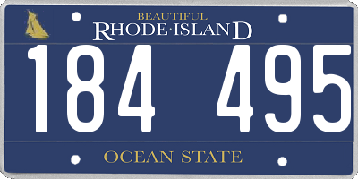 RI license plate 184495