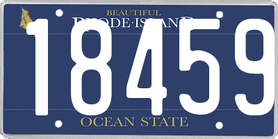 RI license plate 18459