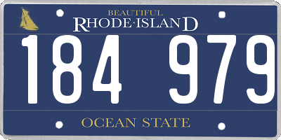 RI license plate 184979