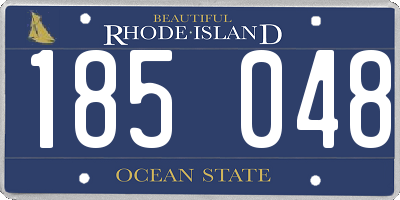 RI license plate 185048