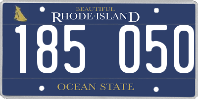 RI license plate 185050