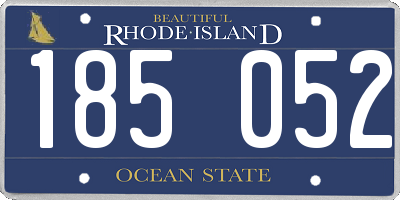 RI license plate 185052