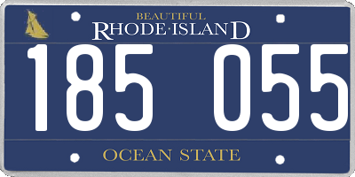 RI license plate 185055