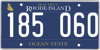 RI license plate 185060