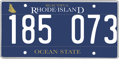 RI license plate 185073