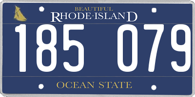 RI license plate 185079
