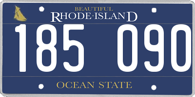 RI license plate 185090