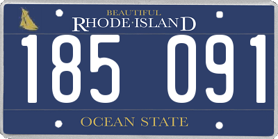 RI license plate 185091