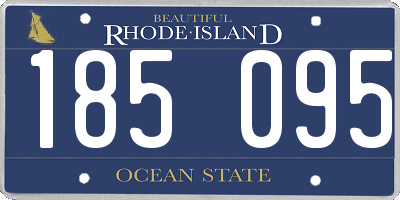 RI license plate 185095