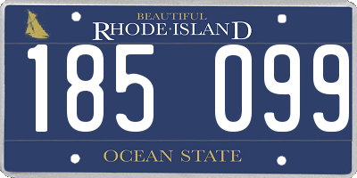 RI license plate 185099