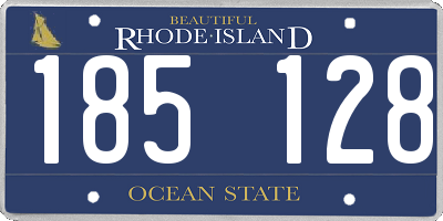 RI license plate 185128