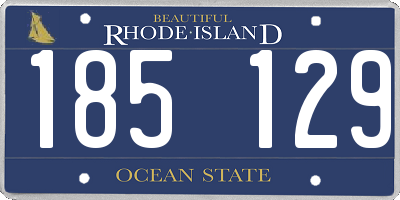 RI license plate 185129