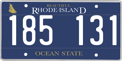 RI license plate 185131