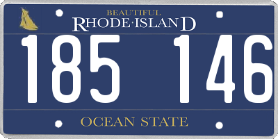 RI license plate 185146