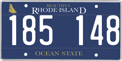RI license plate 185148