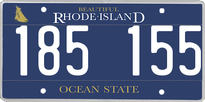 RI license plate 185155