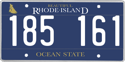 RI license plate 185161