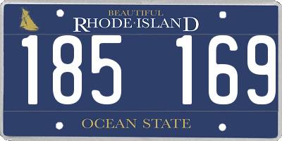 RI license plate 185169