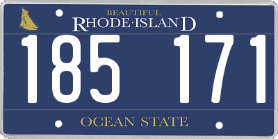RI license plate 185171