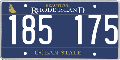 RI license plate 185175