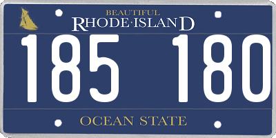RI license plate 185180