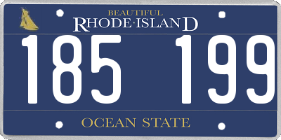 RI license plate 185199