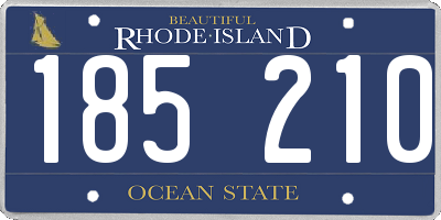 RI license plate 185210