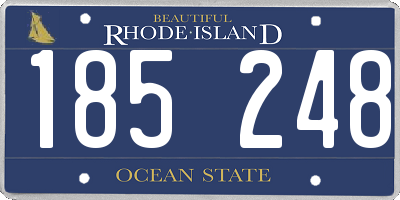 RI license plate 185248