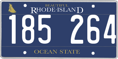 RI license plate 185264