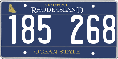 RI license plate 185268